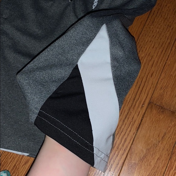 Gray Boy’s Athletic Shorts with Design - Picture 4 of 6